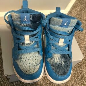 Custom Denim kids Nike air Jordan sneakers